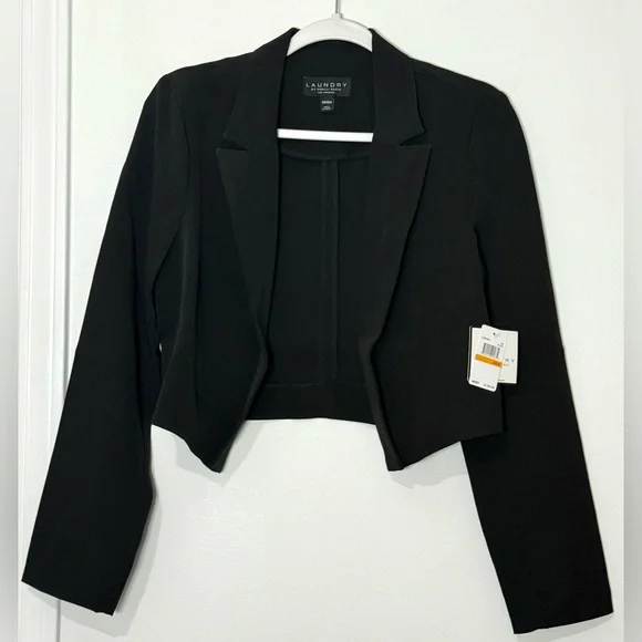 Laundry by Shelli Segal NWT Cropped Open Front Blazer - Picture 4 of 9